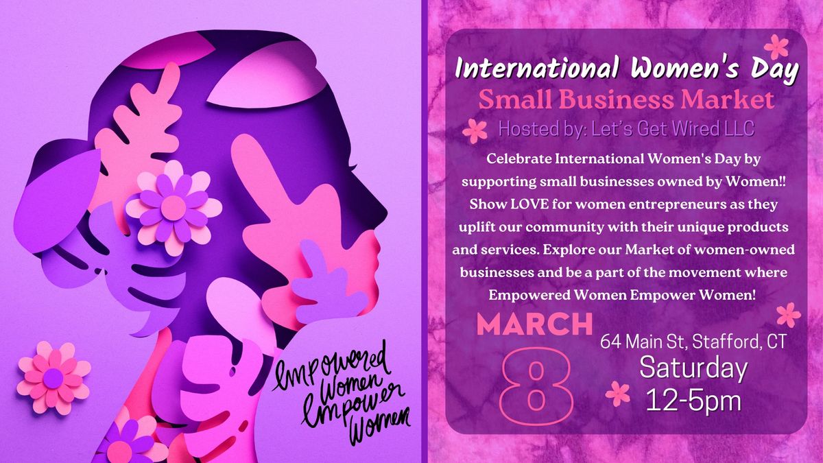 International Women's Day Small Business Market\u2728