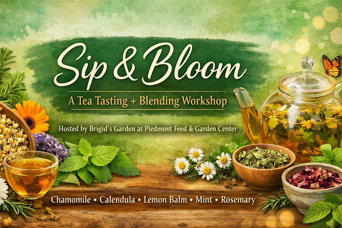 Sip & Bloom: A Tea Tasting + Blending Workshop at Piedmont Feed & Garden
