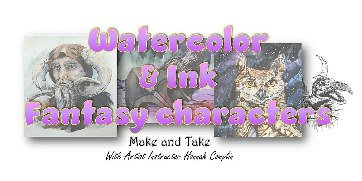 Watercolor & Ink Fantasy Characters