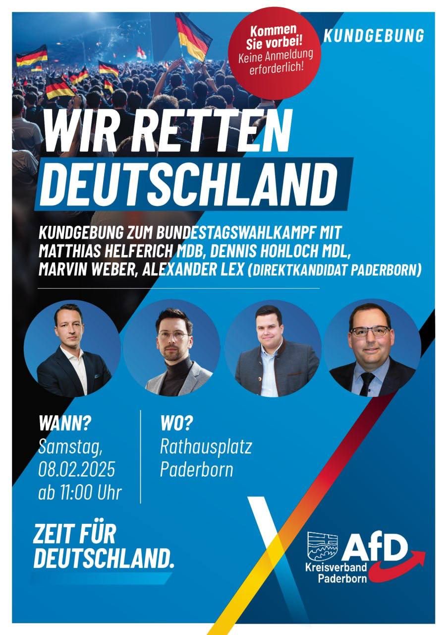 AfD-Kundgebung in Paderborn