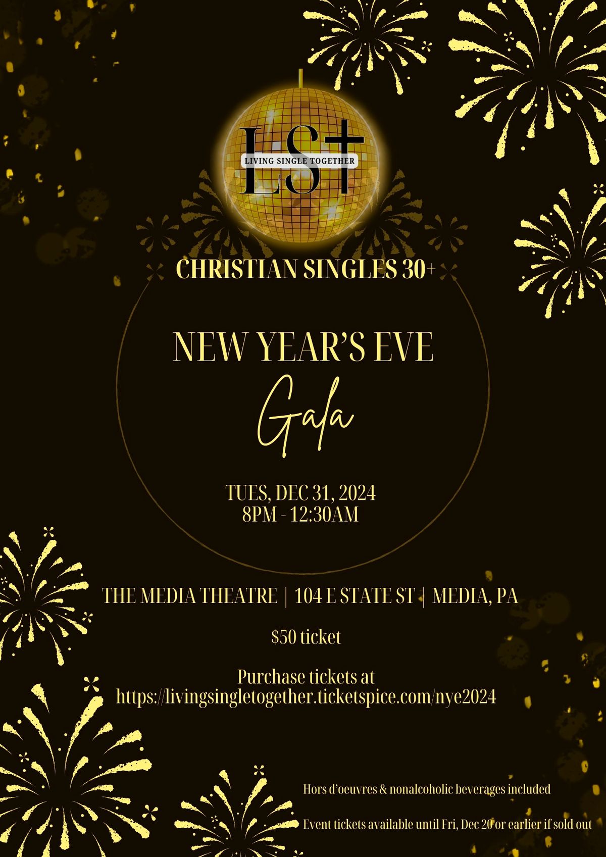 Christian Singles 30+ New Year\u2019s Eve Gala