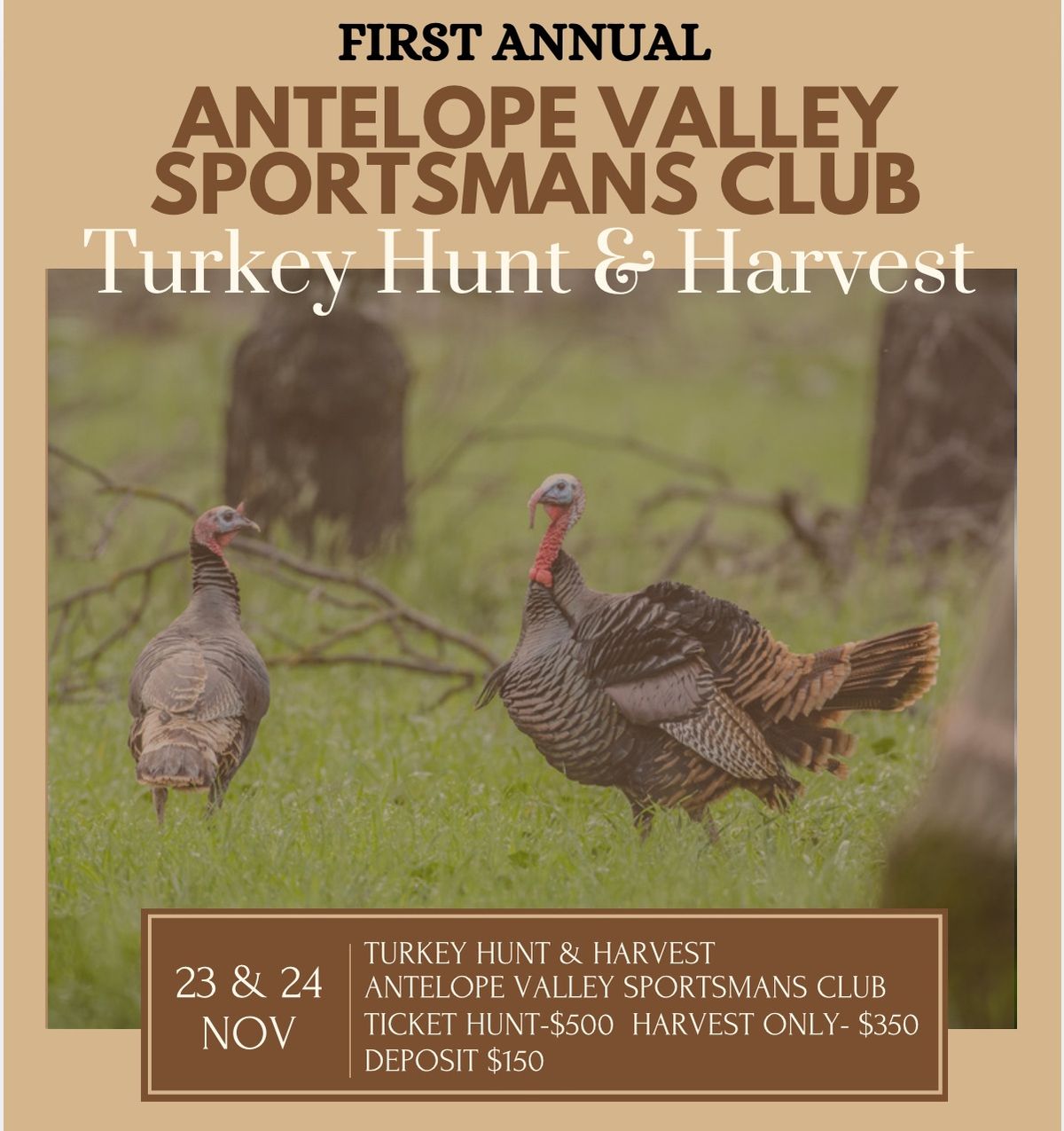 Turkey Hunt & Harvest Event