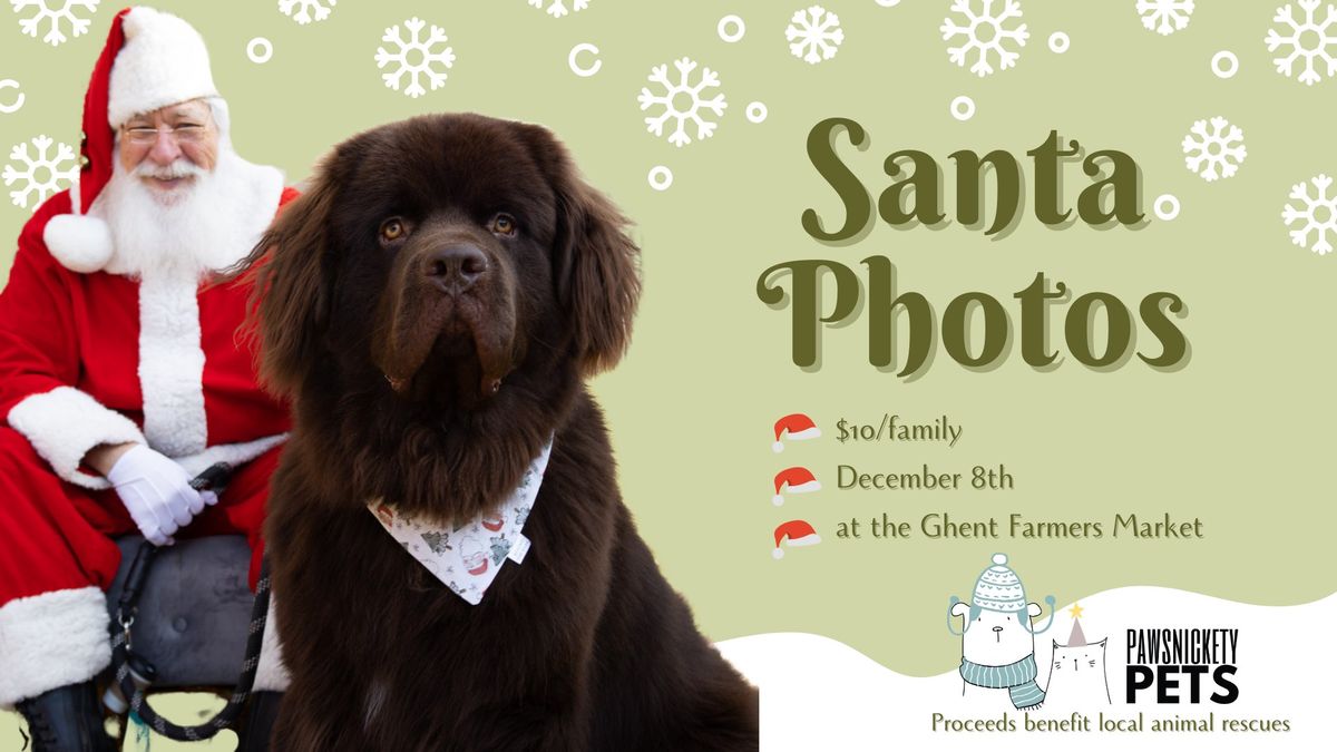 Santa Photos at the Ghent Farmers Market - SAVE THE DATE!