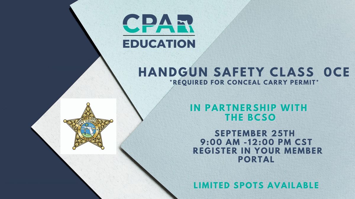 Handgun Safety Class 0CE