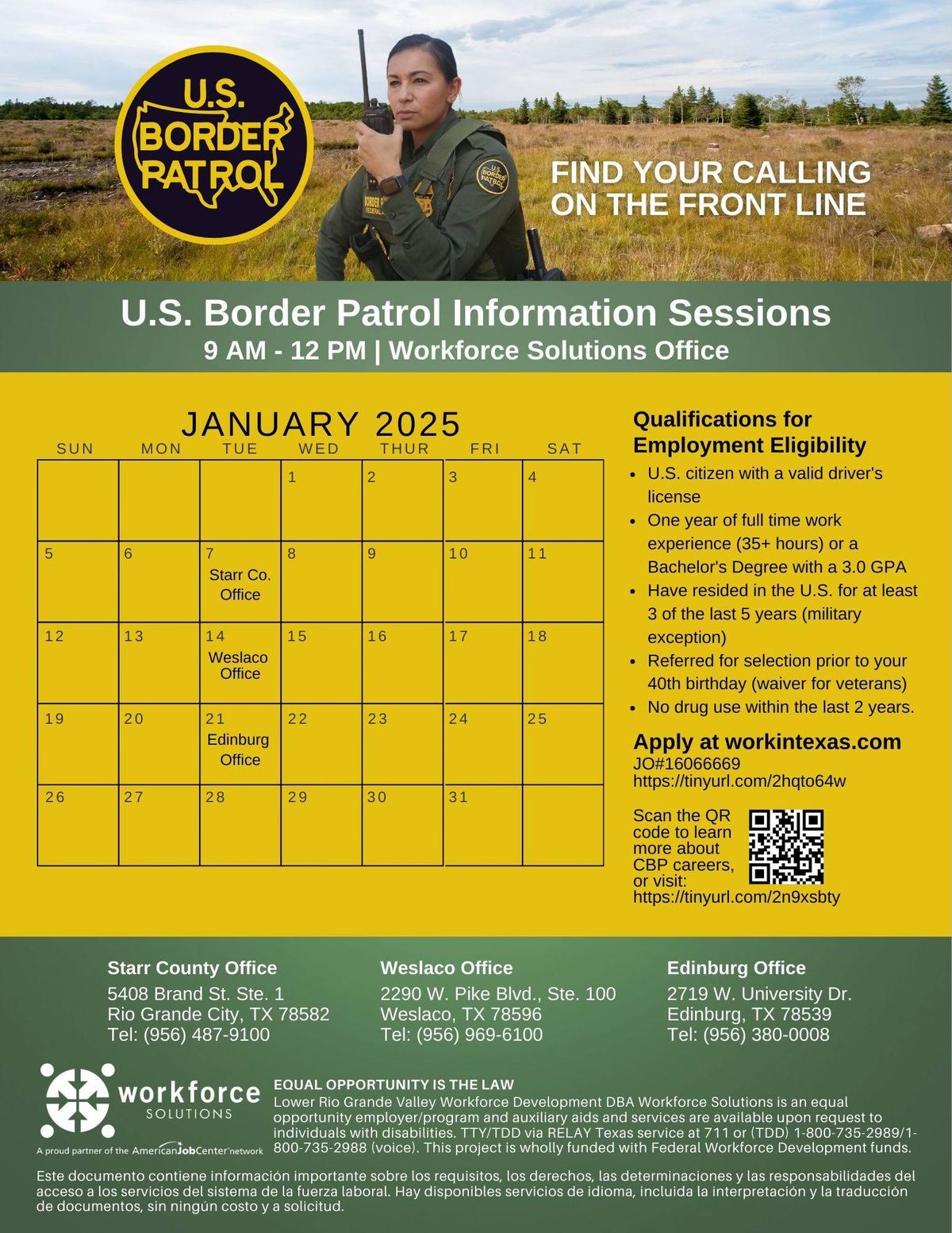 U.S. Border Patrol Information Sessions