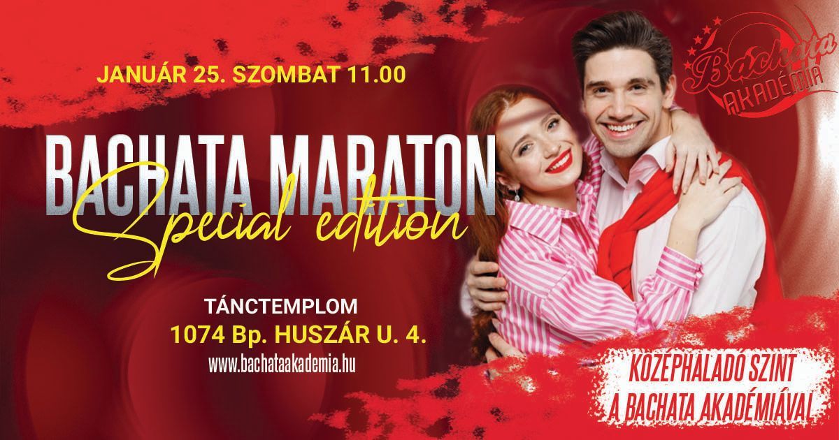 Bachata Maraton K\u00f6z\u00e9phalad\u00f3knak *intenz\u00edv szombati bachata workshop*