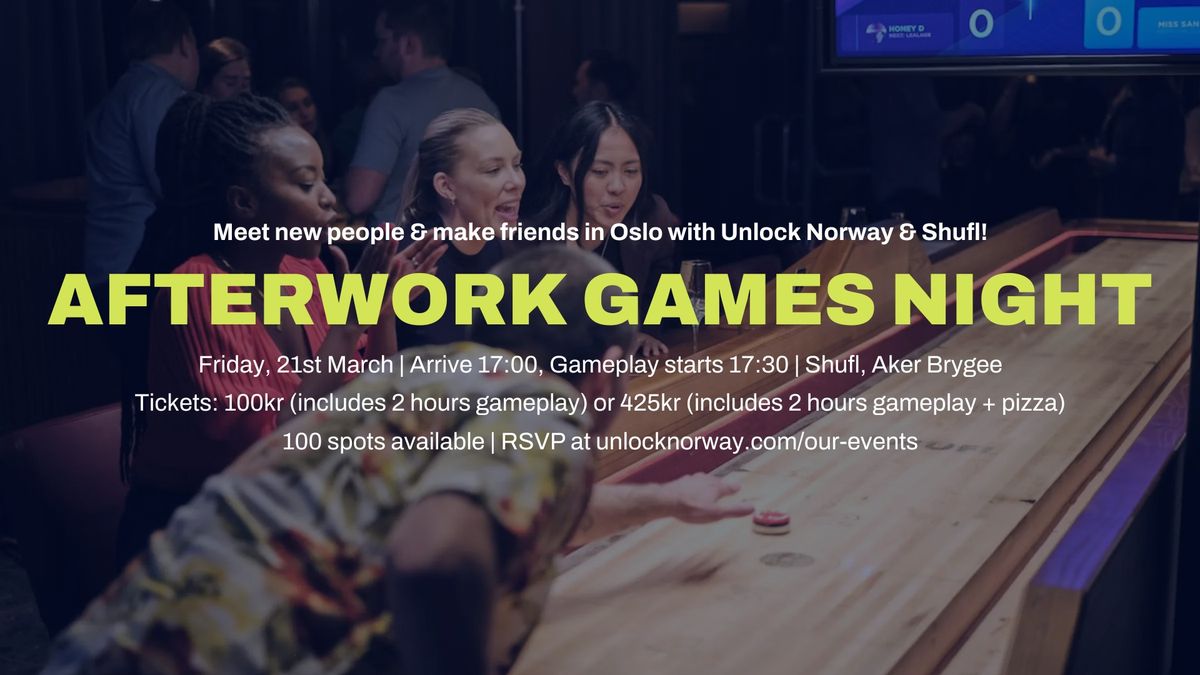 Afterwork Games Night \ud83c\udfaf