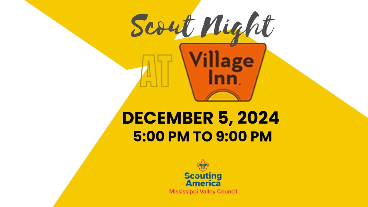 Scout Night at Village Inn (Quincy) 