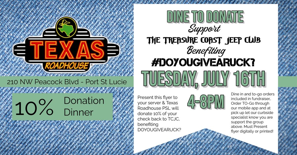 DYGAR? Texas Roadhouse FUNdraiser