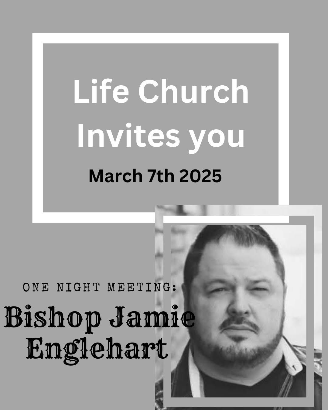 One night event with Bishop Jamie Englehart