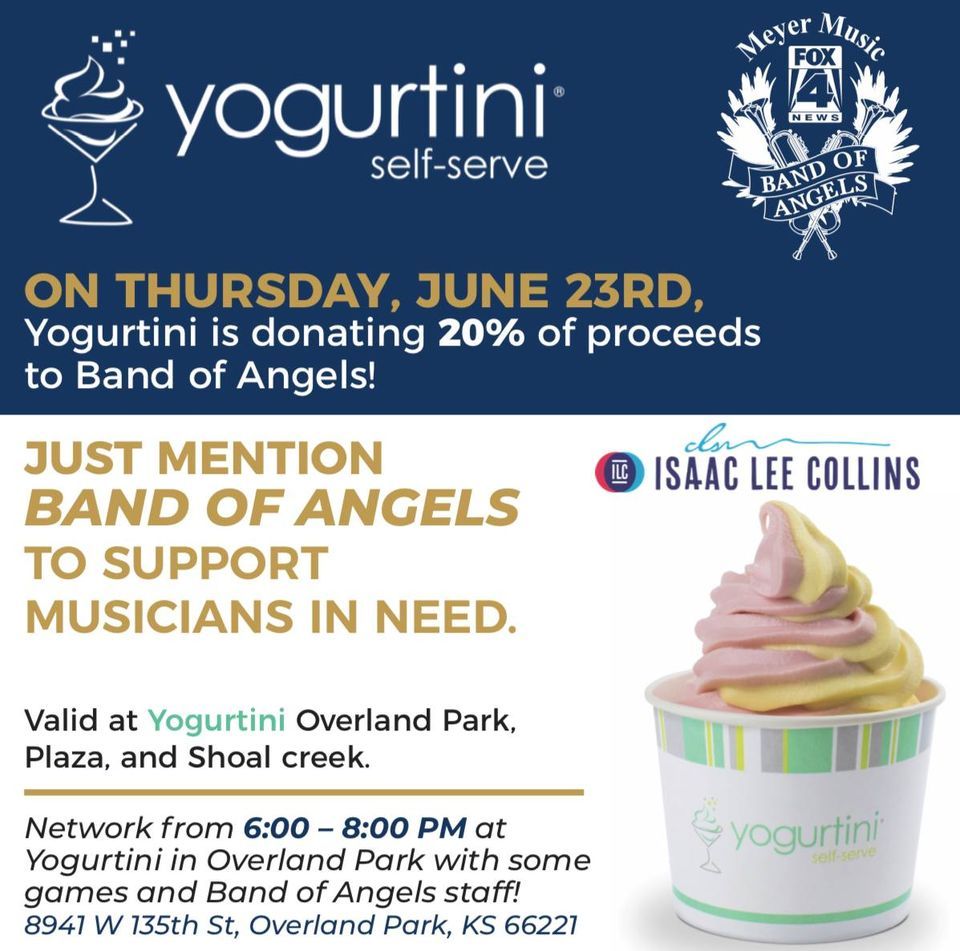 Band of Angels Fundraising Night at the Tini!, Yogurtini Overland Park