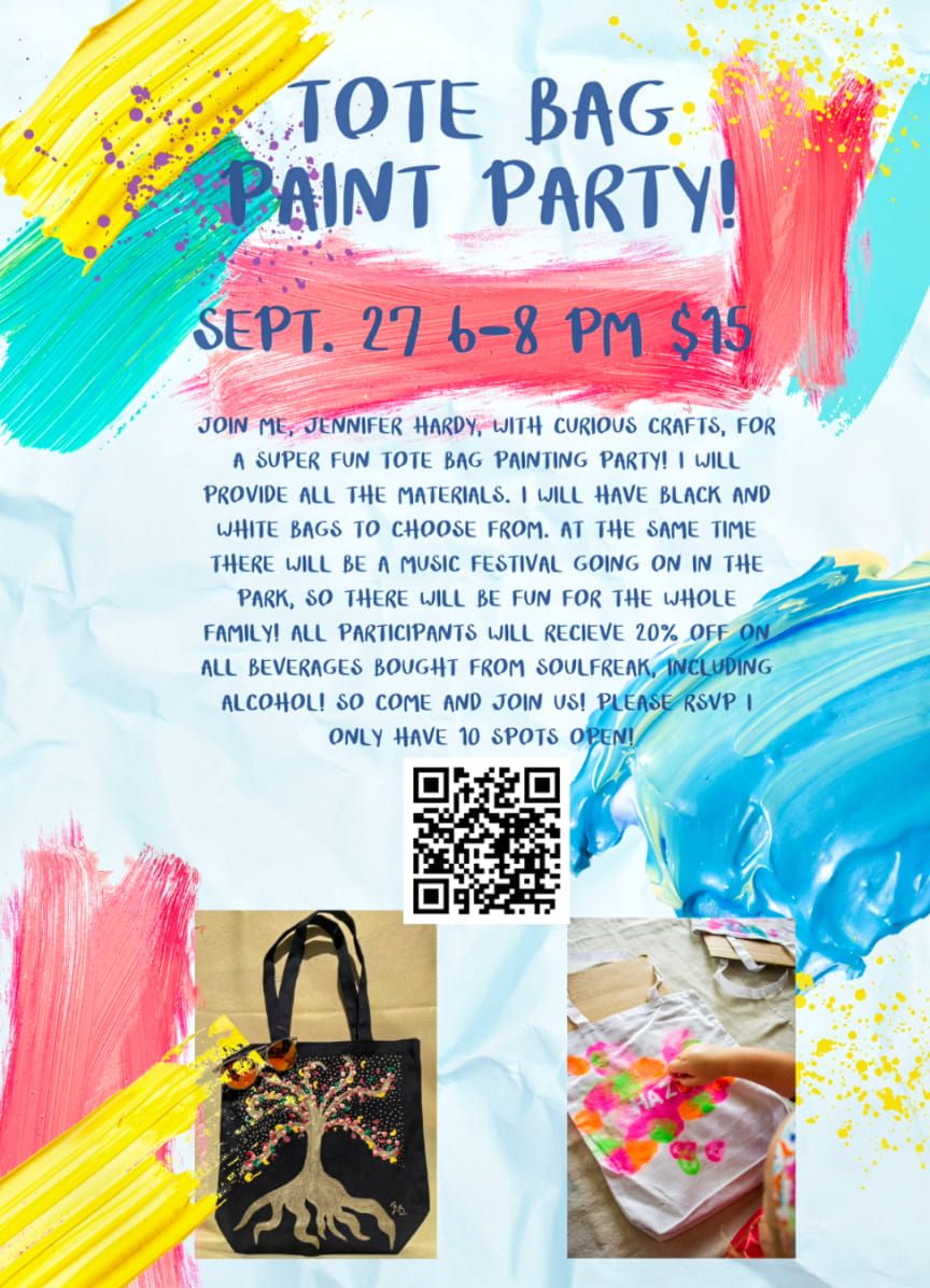 Tote Bag Paint Party