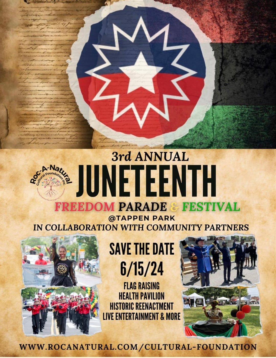 3rd Annual Juneteenth Freedom Parade & Festival at Tappen Park 