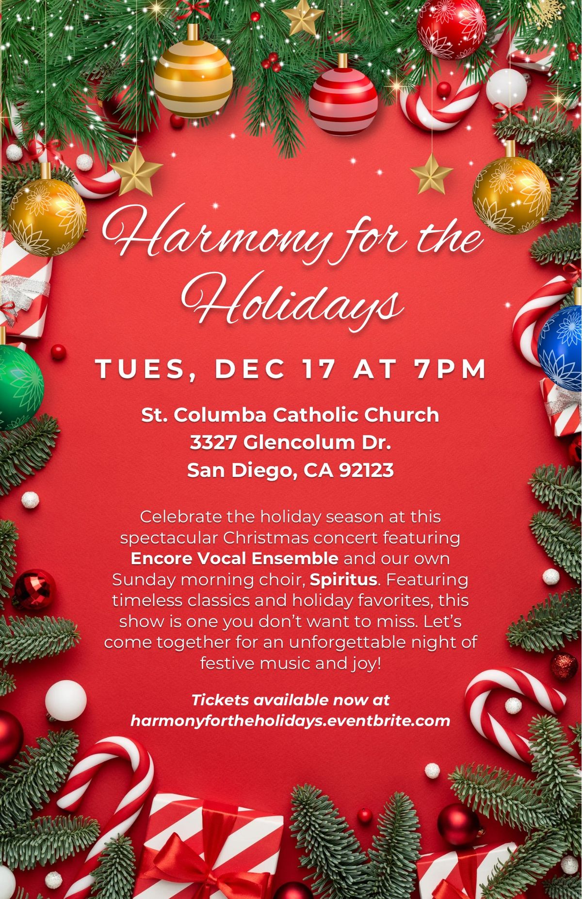 Harmony for the Holidays - Christmas Concert