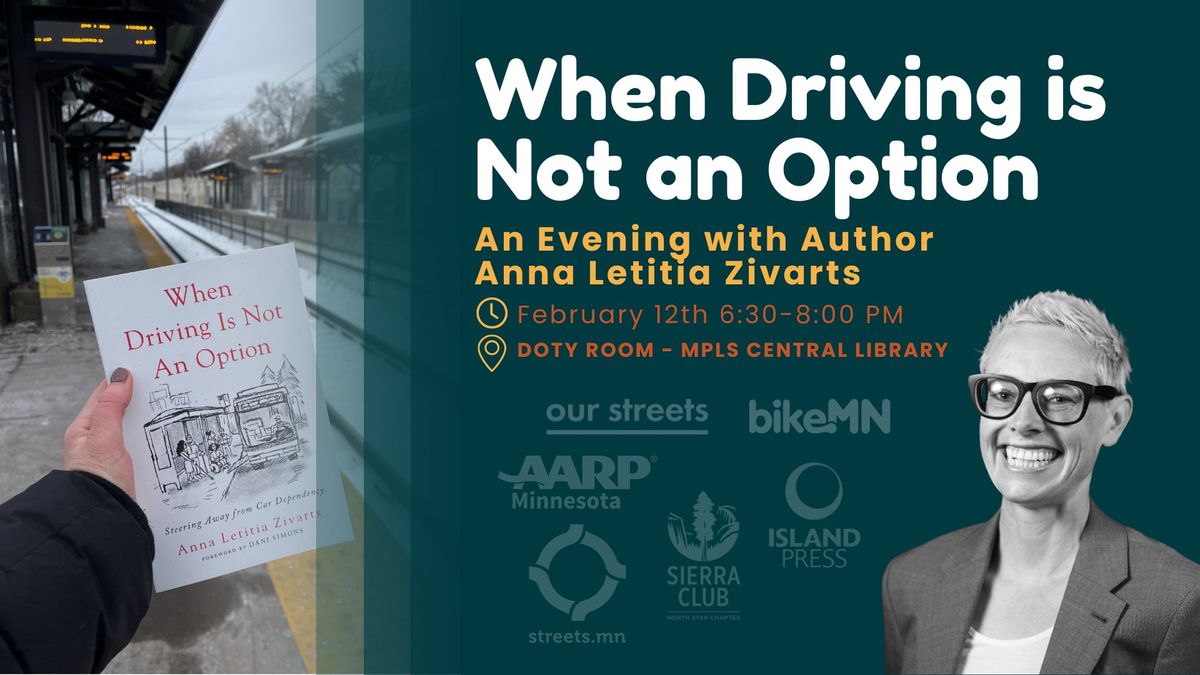 When Driving is Not an Option - An Evening With Anna Zivarts