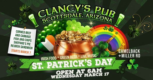 Clancys St. Patricks Day, Clancy's Pub Scottsdale, 17 March 2021