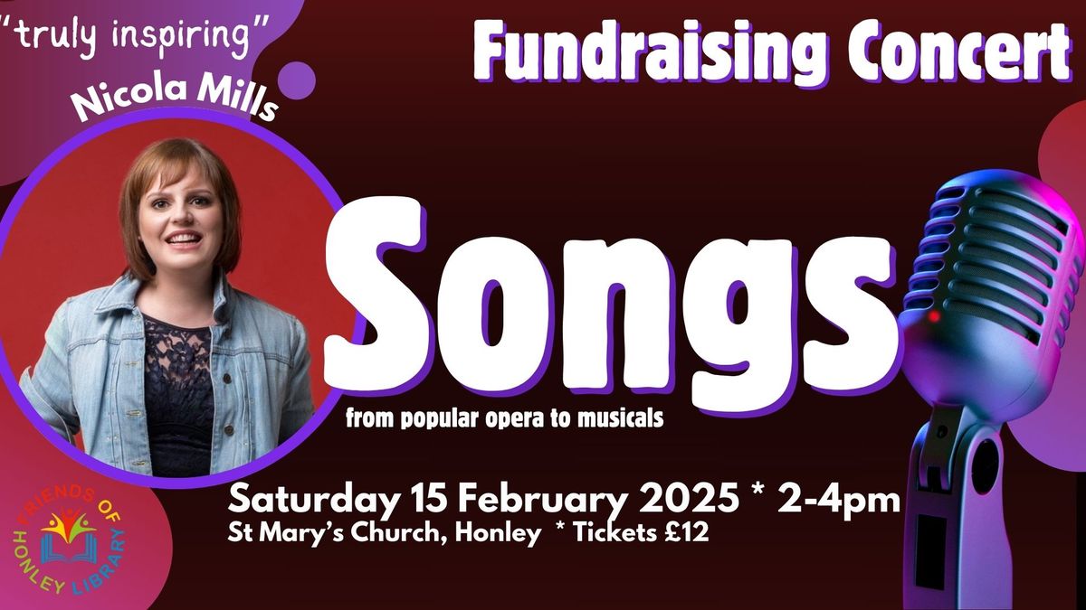 Fundraising Concert with Nicola Mills: Songs