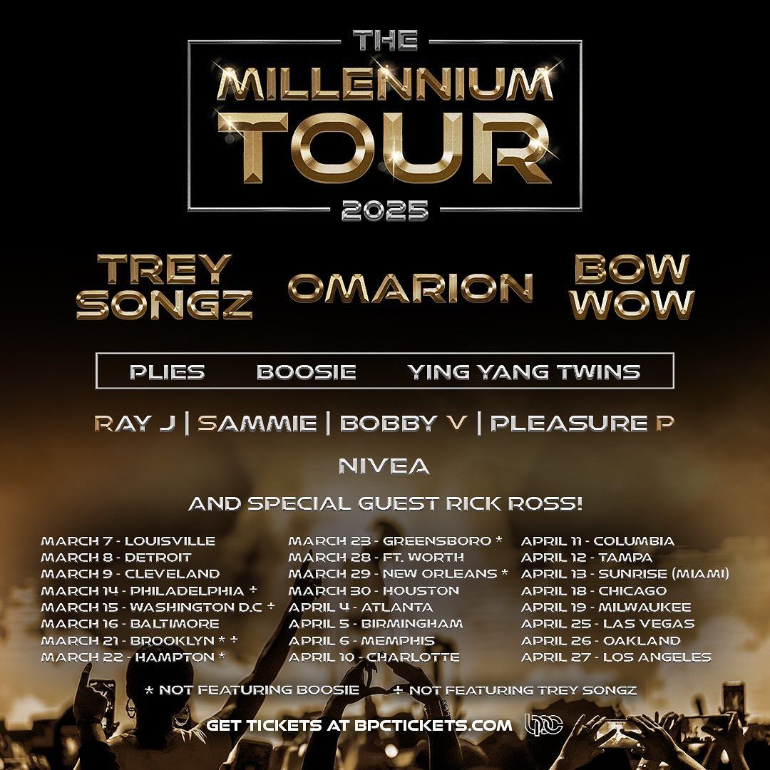 The Millennium Tour with Trey Songz, Omarion, Bow Wow, Boosie BadAzz, Rick Ross, Plies