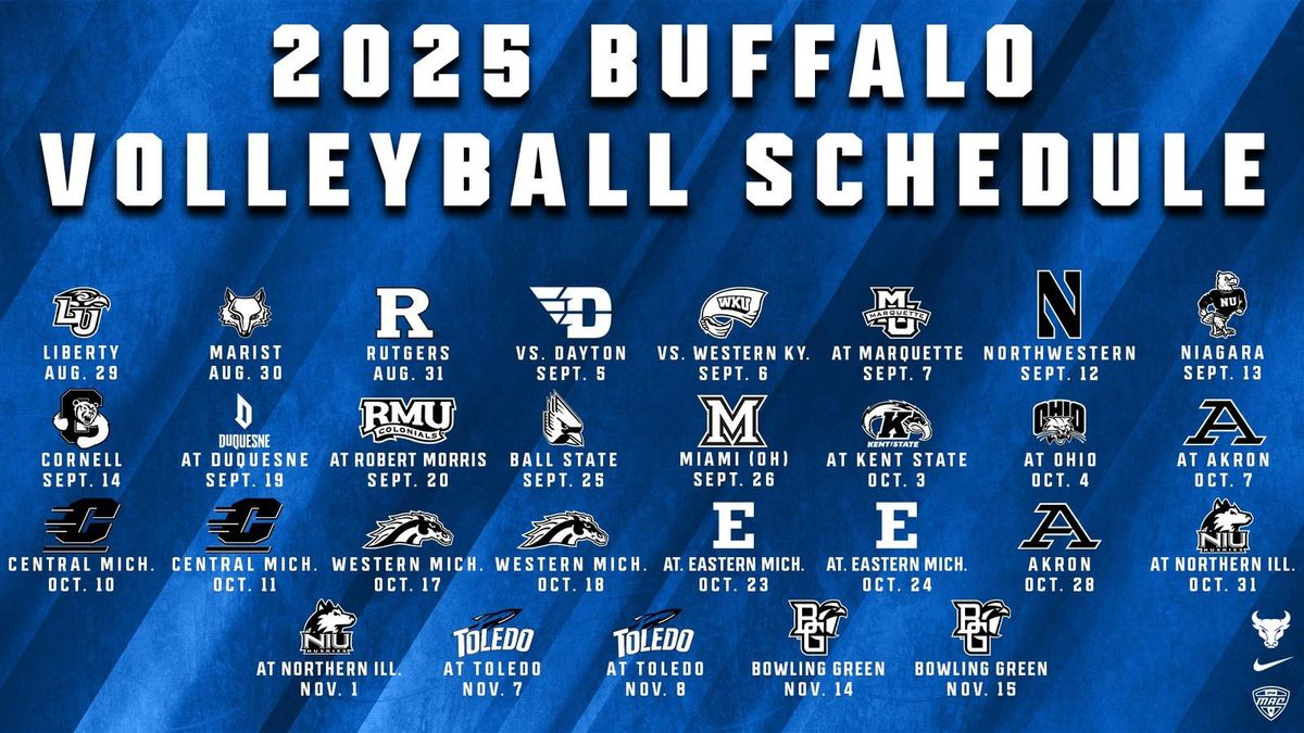 Marist Red Foxes at Buffalo Bulls Womens Volleyball