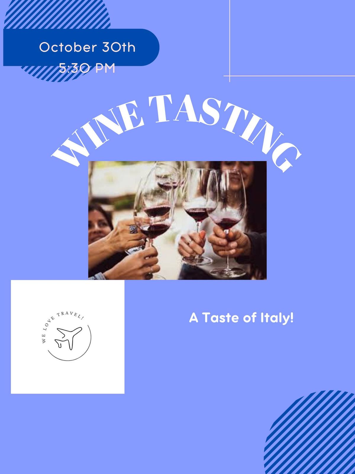 Wine Tasting and Travel talk Social