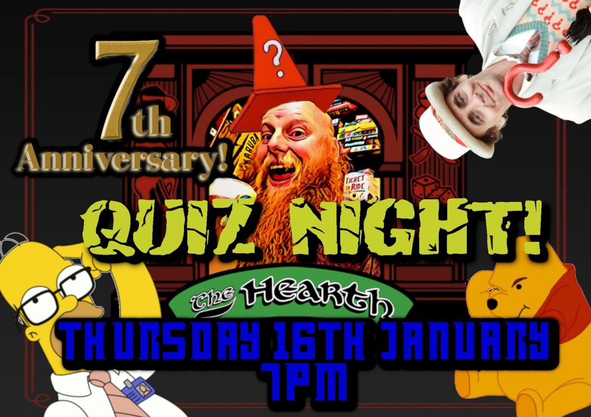 The Hearth's 7 year Anniverary Beardy Quiz!