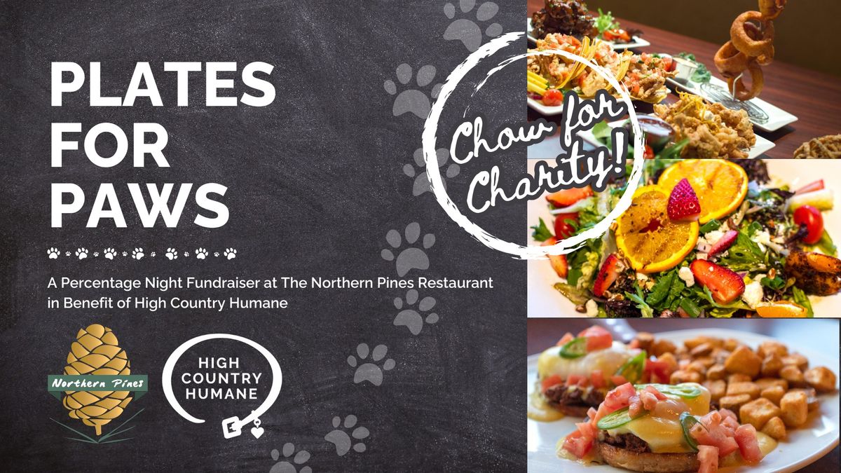 Plates for Paws at The Northern Pines Restaurant
