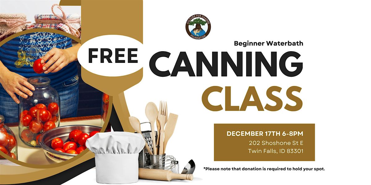 FREE CLASS: Beginner Waterbath Canning