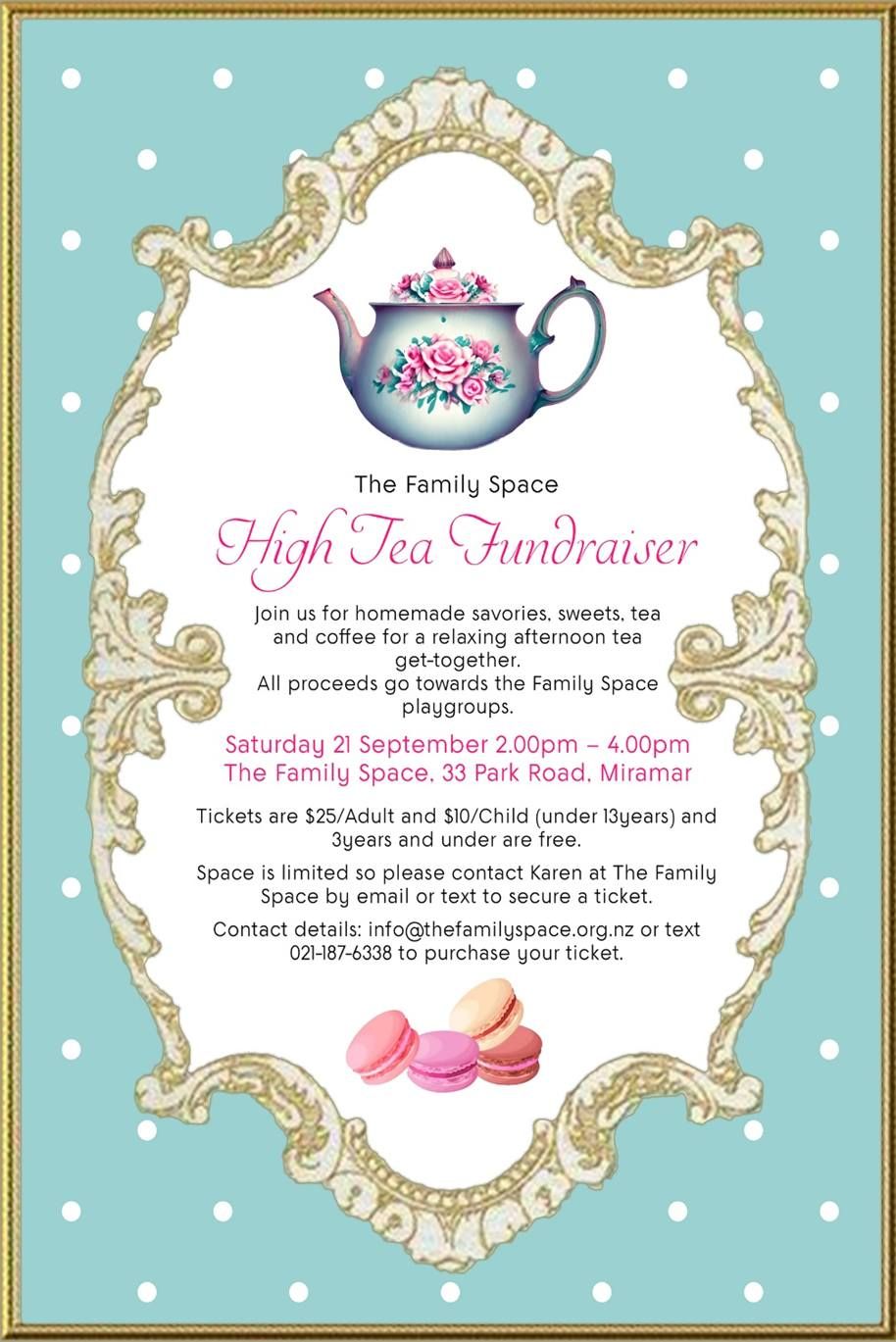 Family Space High Tea Fundraiser