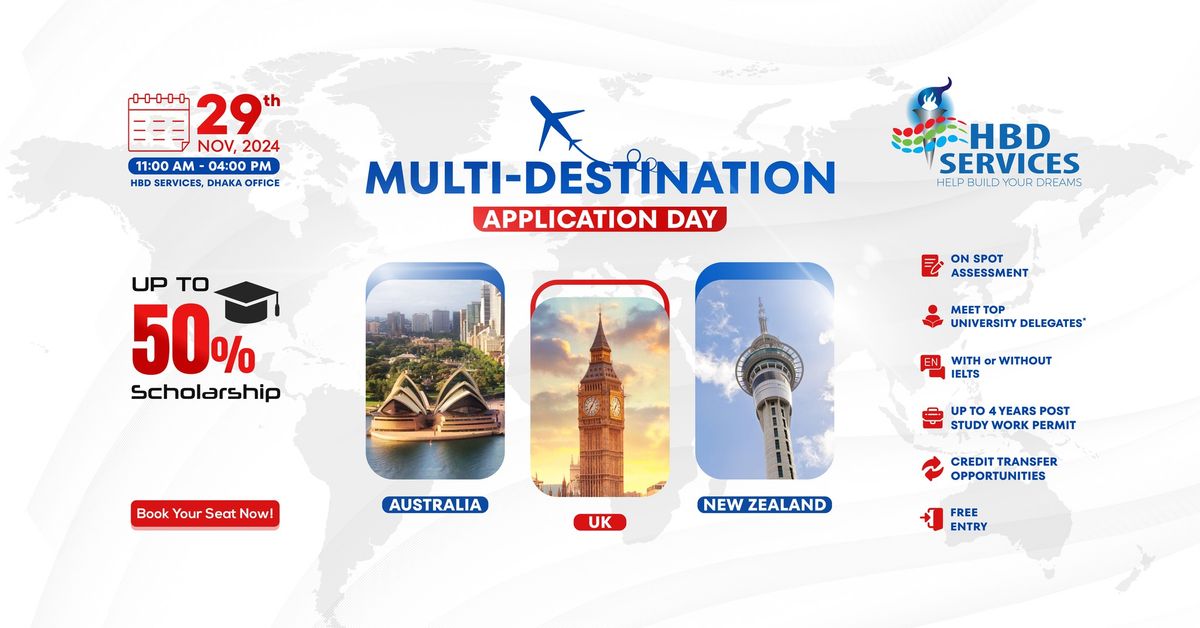 Multi-Destination Application Day at HBD Services Dhaka Office