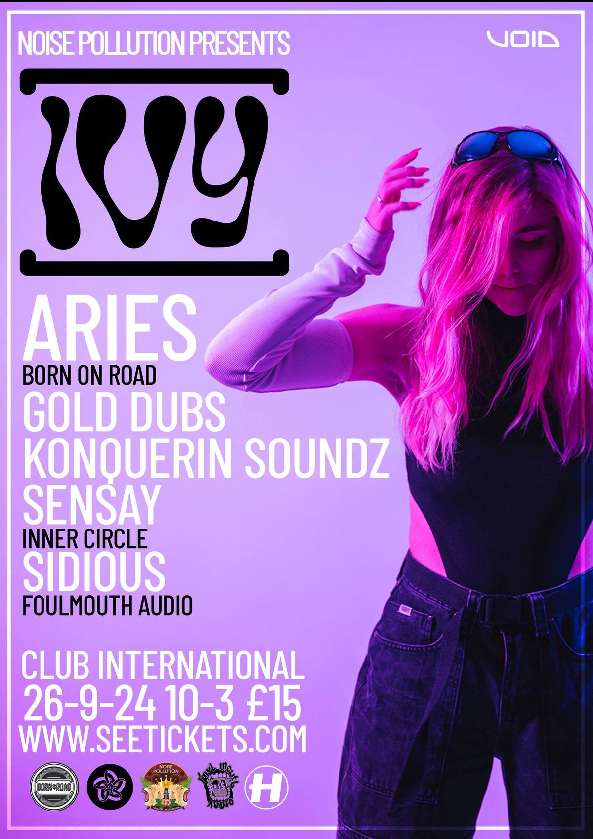 DnB Sessions - [IVY], Aries, Gold Dubs plus local support 