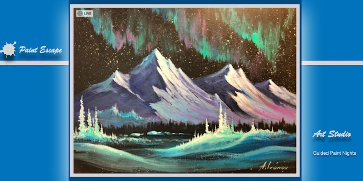 Paint Night- Kananaskis Northern Lights