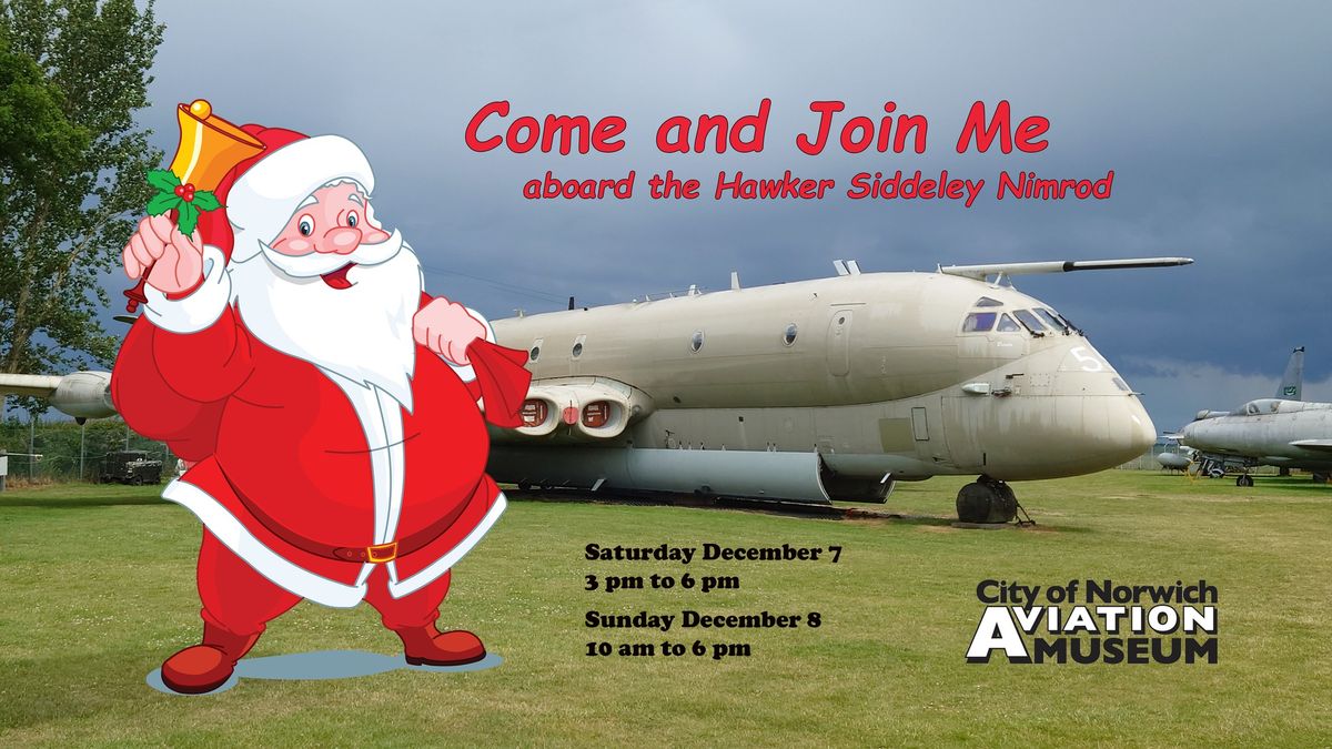 Santa visits the City of Norwich Aviation Museum