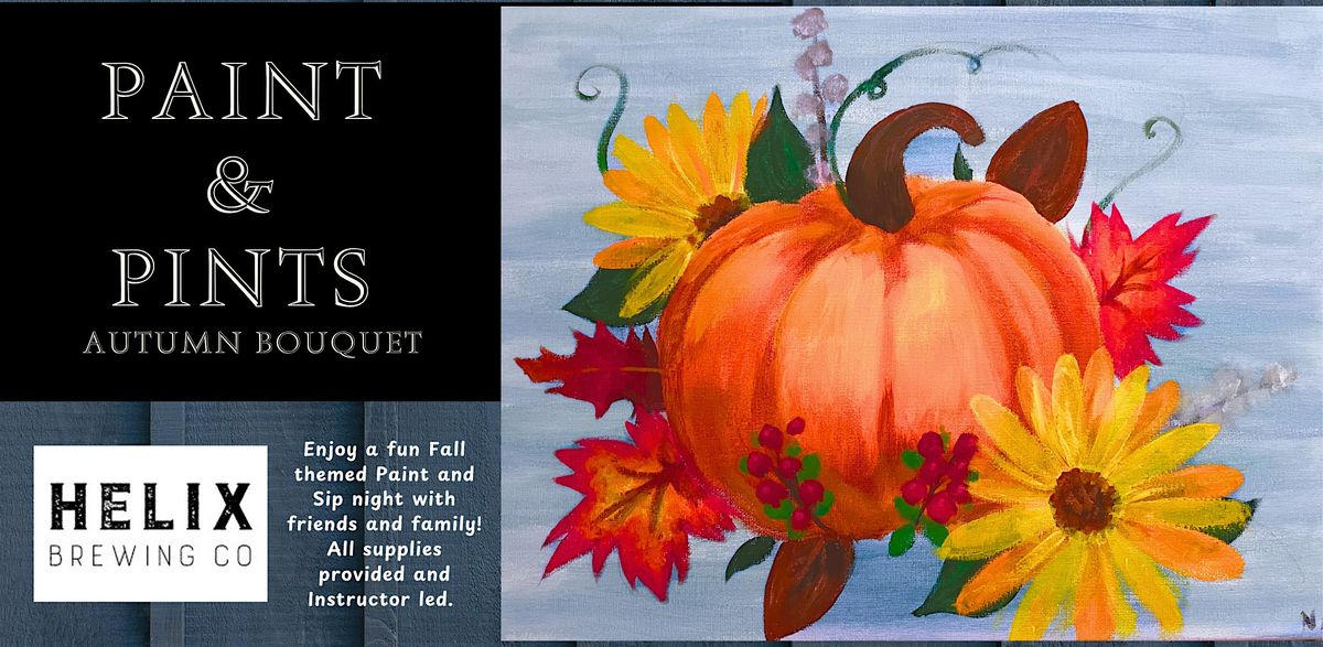 Autumn Bouquet - Paint and Sip at Helix Brewery
