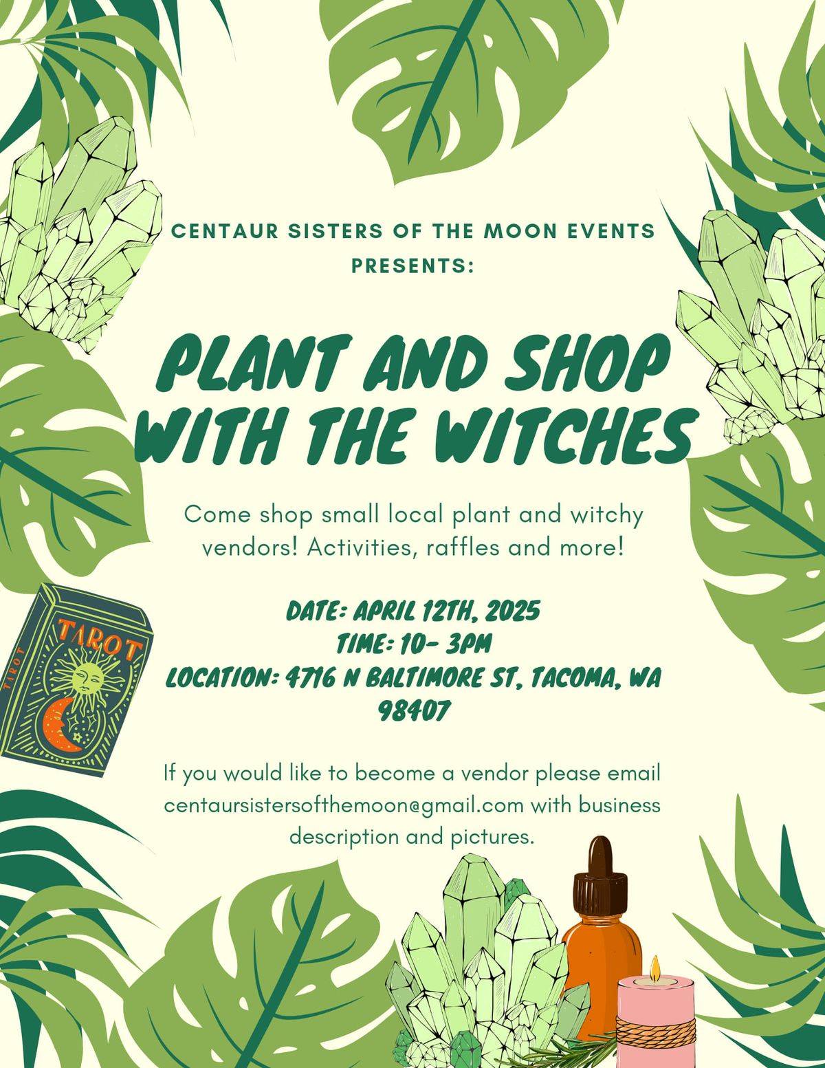 Plant and Shop With The Witches!