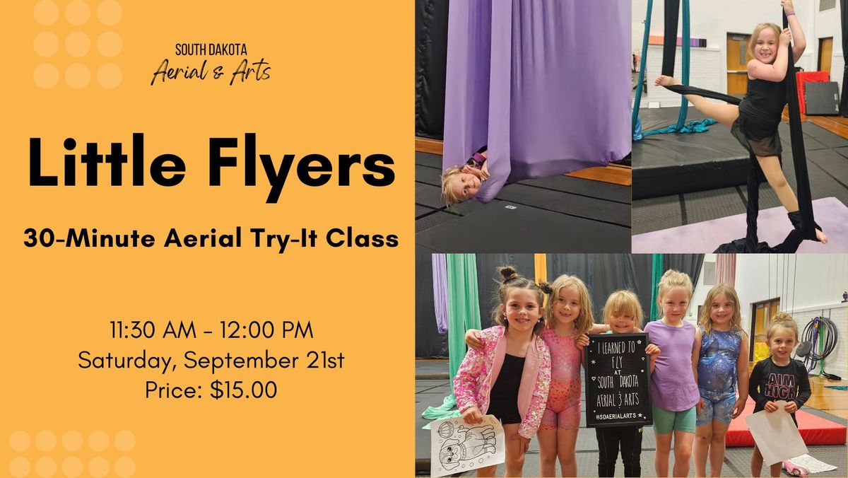 Little Flyers - 30 Minute Aerial Try-It Class - Ages 4-7