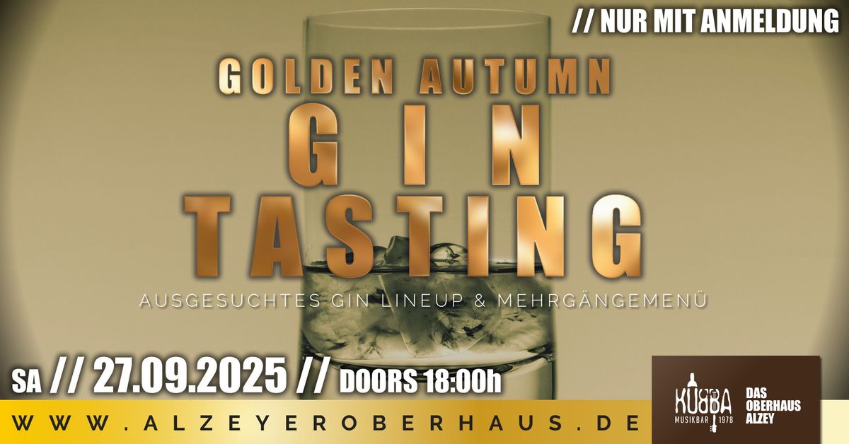 Golden Autumn Gin Tasting 2025