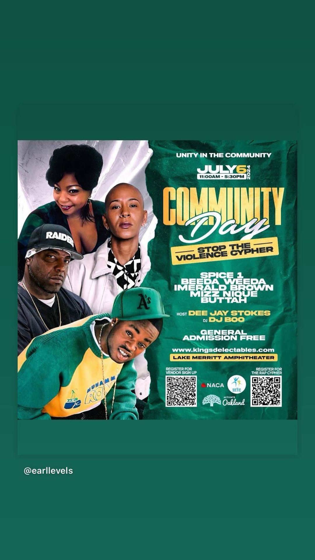 Community Day \/ Stop The Violence Cypher
