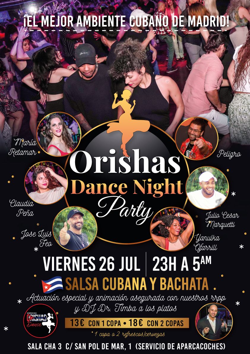 Orishas Dance Night Party - Cubaneo y Fiesta en Cha3