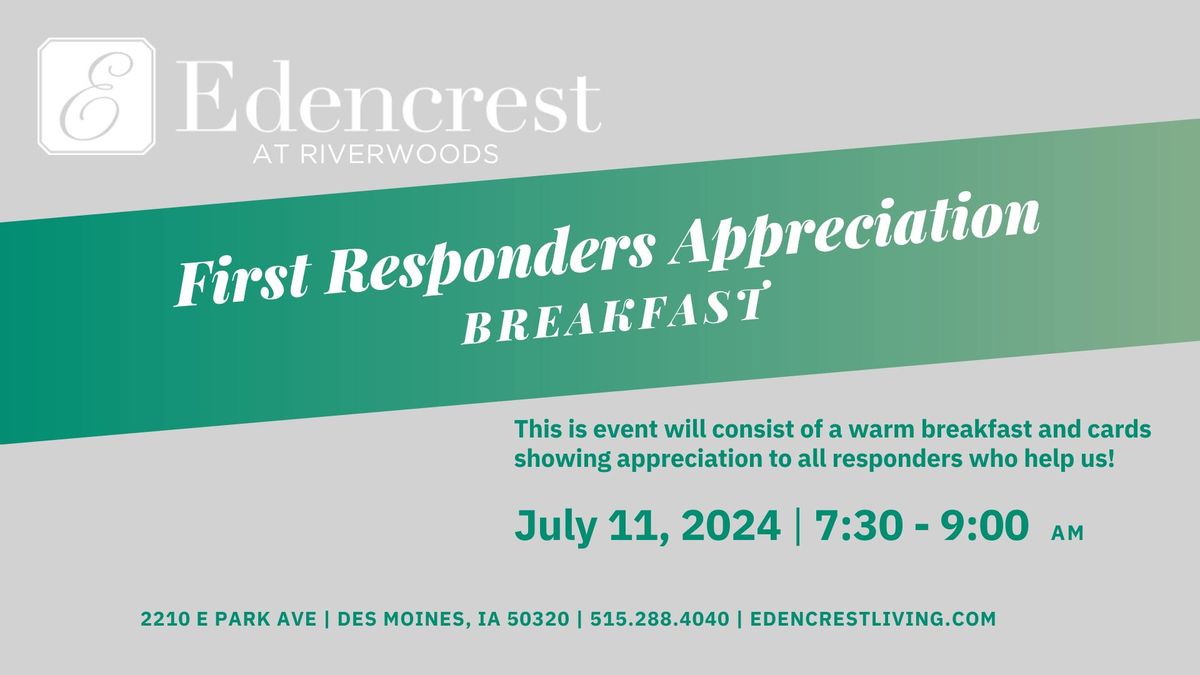 First Responder Breakfast with Edencrest at Riverwoods