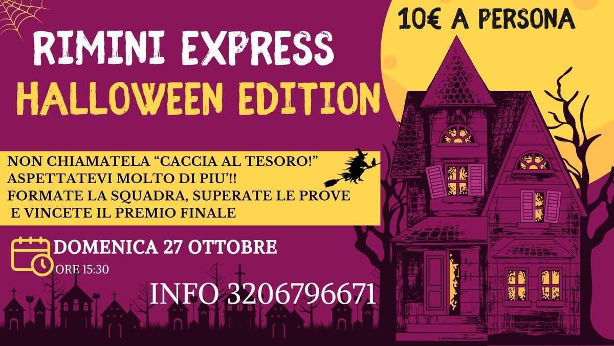 Rimini Express Halloween Edition. Non chiamatela Caccia al Tesoro