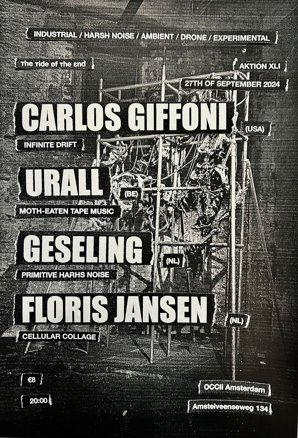 Aktion XLI [\u0442\u0442\u00f8\u0442\u03b5] : Carlos Giffoni \/ Urall \/ Geseling \/ Floris Jansen