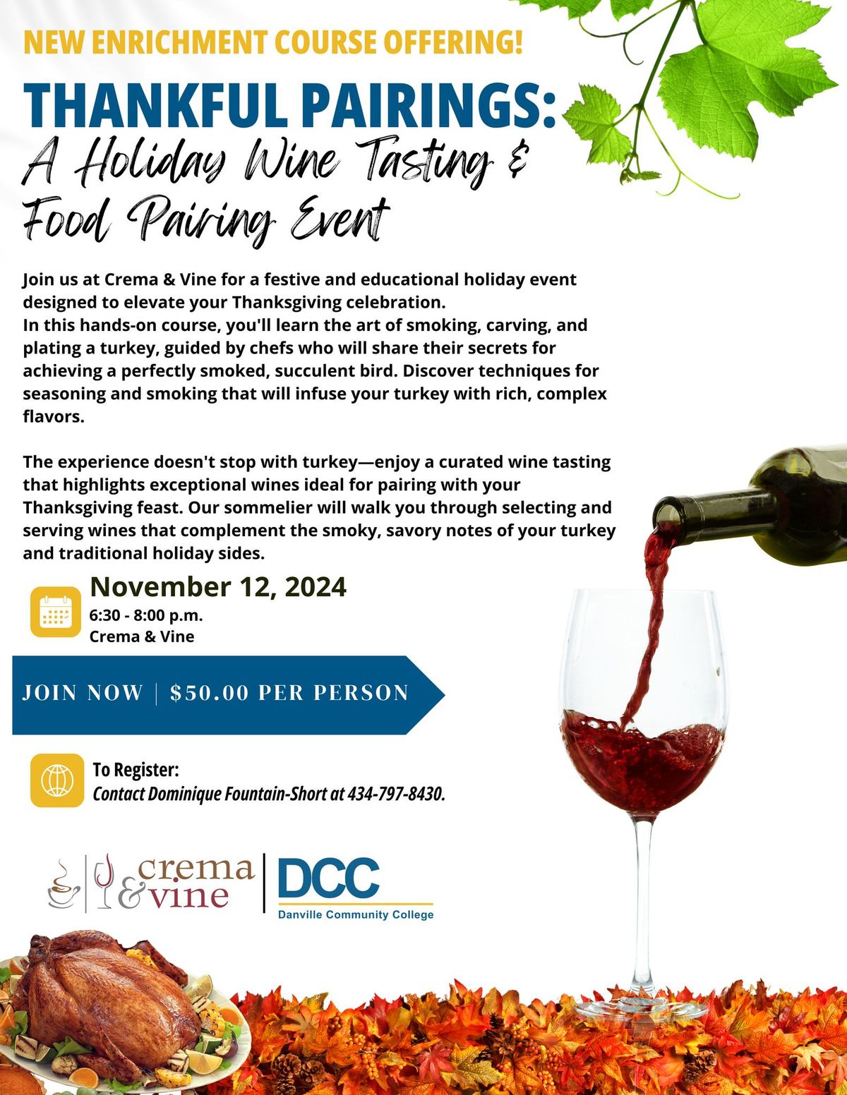 Thankful Pairings: A Holiday Wine Tasting & Food Pairing Event