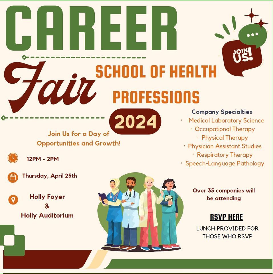 School of Health Professions Career Fair 
