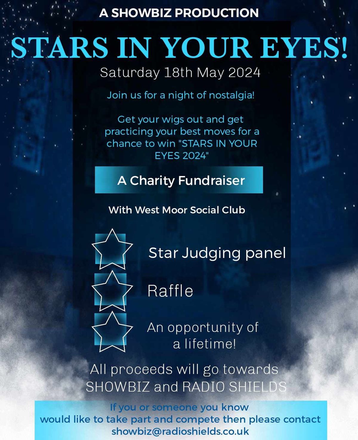 \u2018Stars in Your Eyes 2024\u2019 Charity Fundraising Night at West Moor Social Club