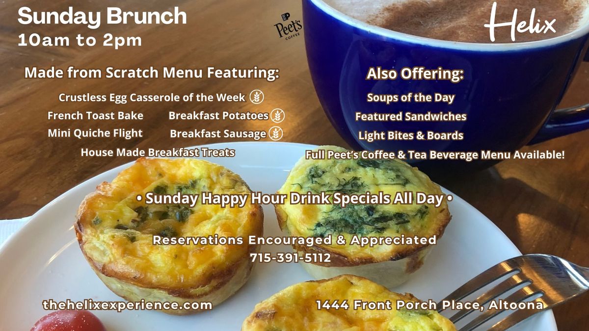 Helix Sunday Brunch EVERY Week!