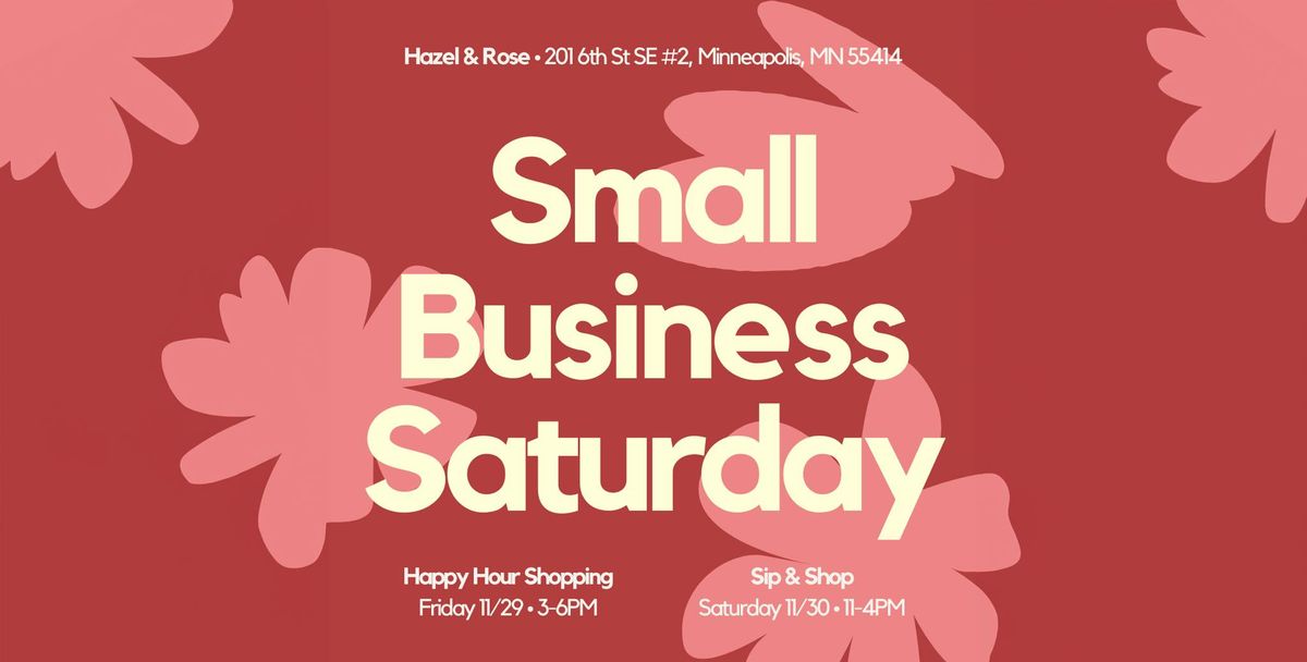 Small Business Saturday at Hazel & Rose