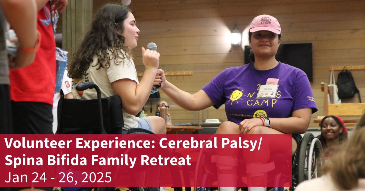 Volunteer Experience: Cerebral Palsy\/Spina Bifida Family Retreat