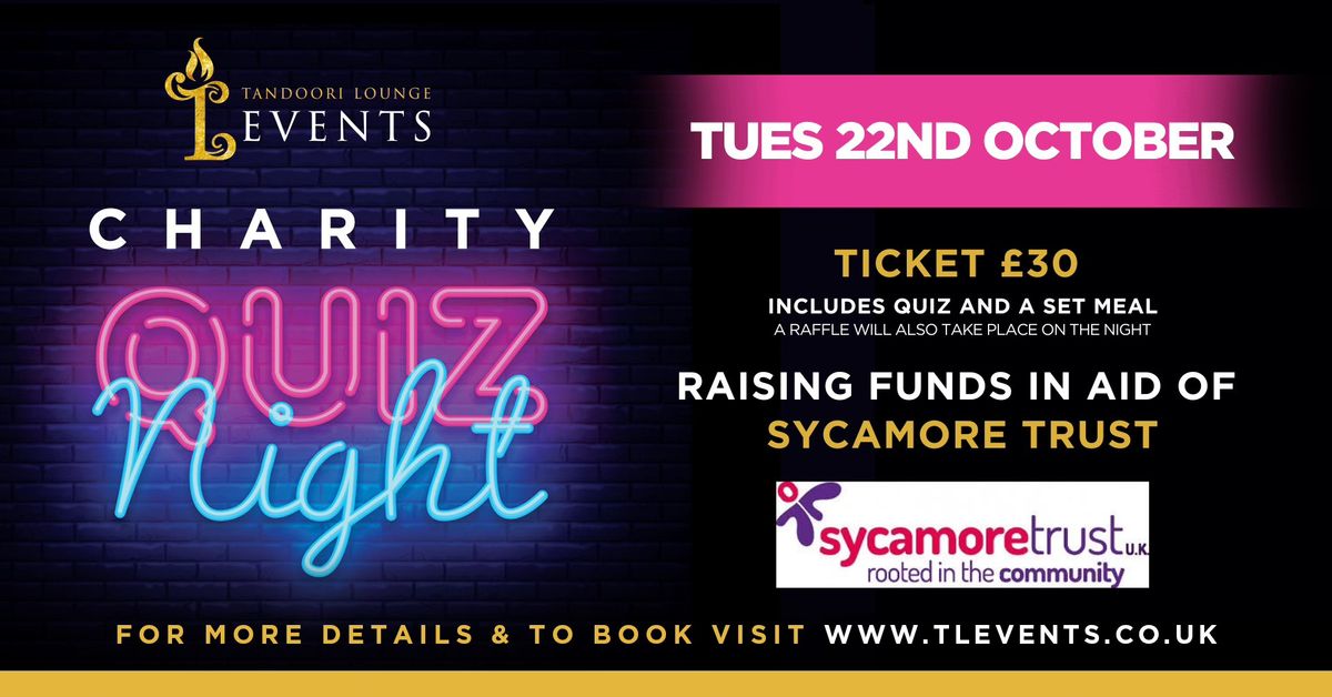 Sycamore Trust Charity Quiz Night