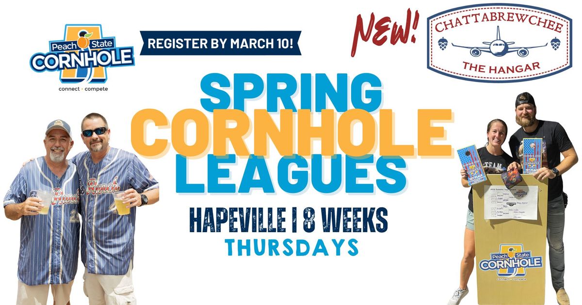 Hapeville (Chattabrewchee The Hangar) Spring Cornhole Leagues [Register by March 10]