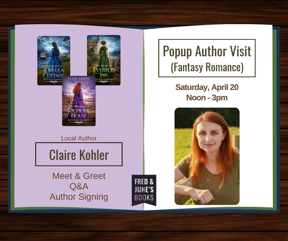 Popup Author Visit: Claire Kohler